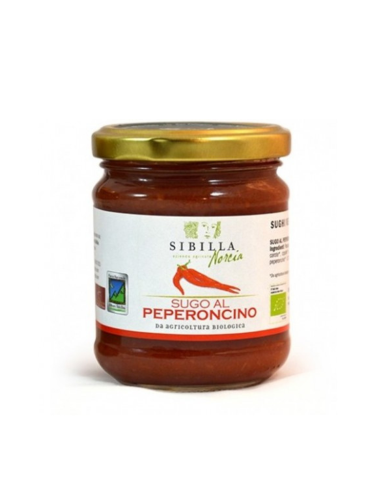 BIO sos pomidorowy z peperoncino di Norcii La Sibella 190g