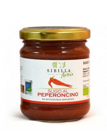 BIO sos pomidorowy z peperoncino di Norcii La Sibella 190g