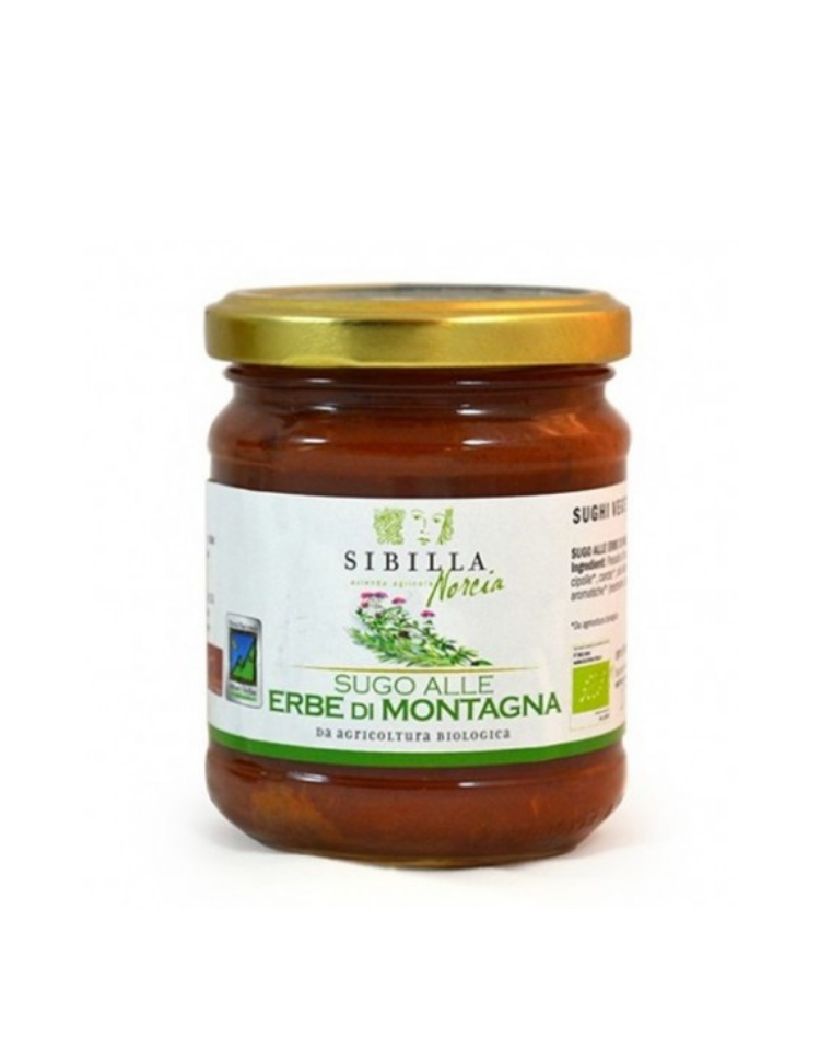 Sugo biologico alle erbe di montagna di Norcia