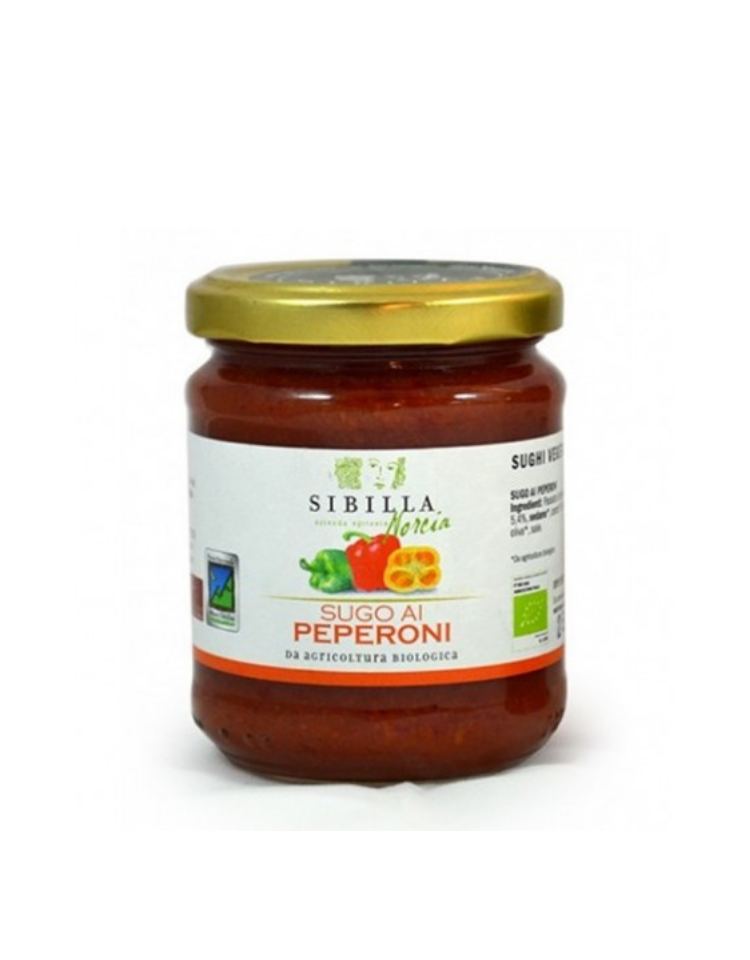 BIO sos pomidorowy z papryką z Norcii La Sibilla 190g