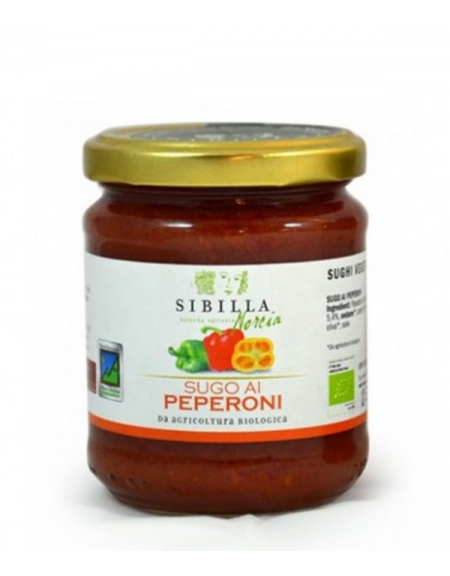 BIO sos pomidorowy z papryką z Norcii La Sibilla 190g