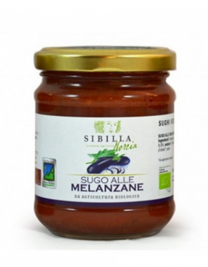 BIO sos pomidorowy z bakłażanem La Sibilla 190g