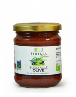 BIO sos pomidorowy z kaperami i oliwkami z Norcii La Sibilla 190g