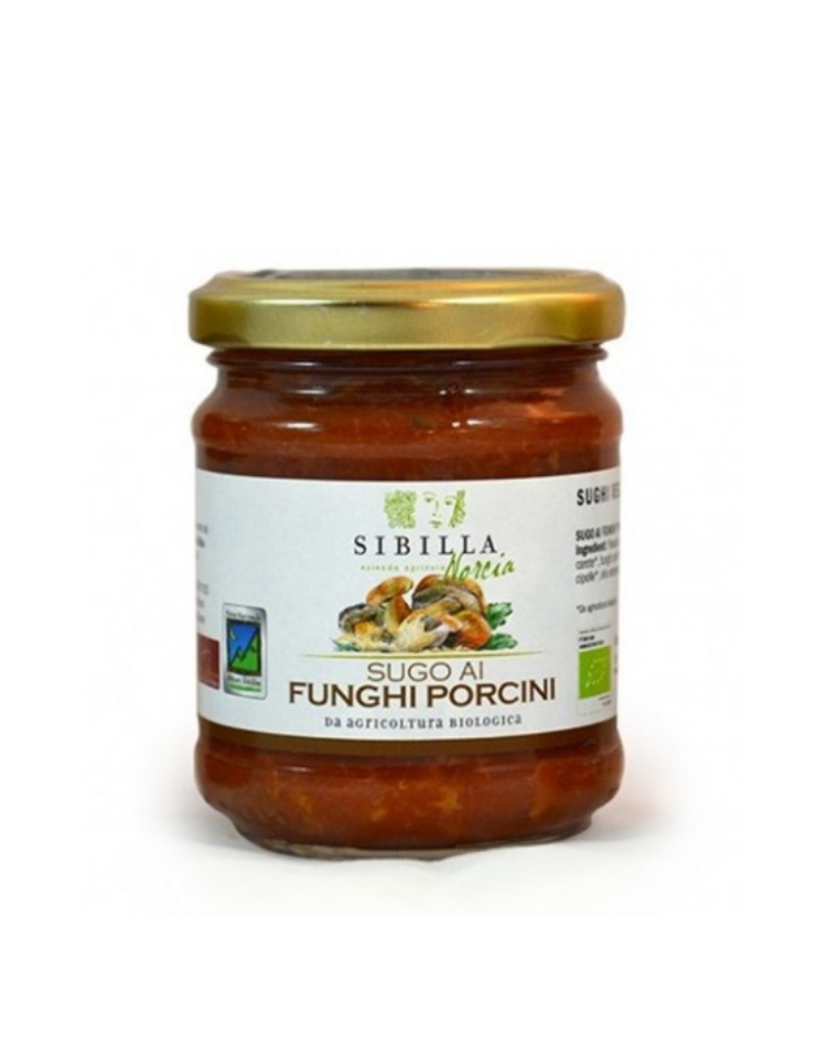 Sugo biologico ai funghi porcini di Norcia