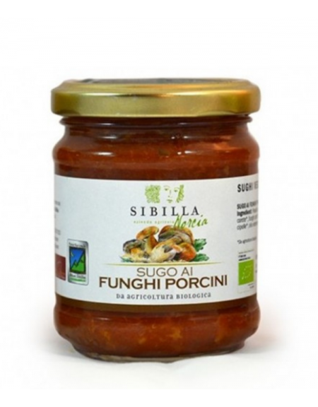 Sugo biologico ai funghi porcini di Norcia