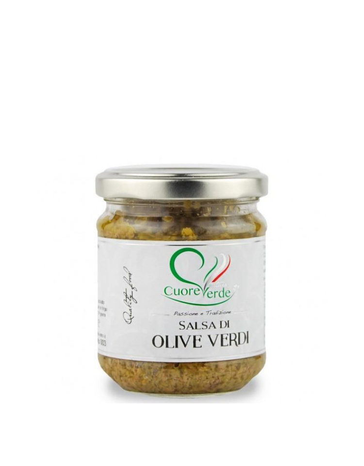Salsa z zielonych oliwek Cuore Verde 130g