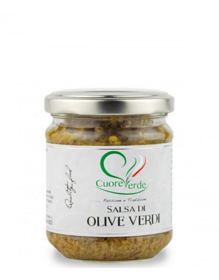 Salsa z zielonych oliwek Cuore Verde 130g