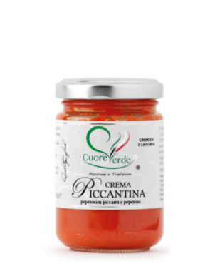 Pikantny krem Piccantina Cuore Verde 130g