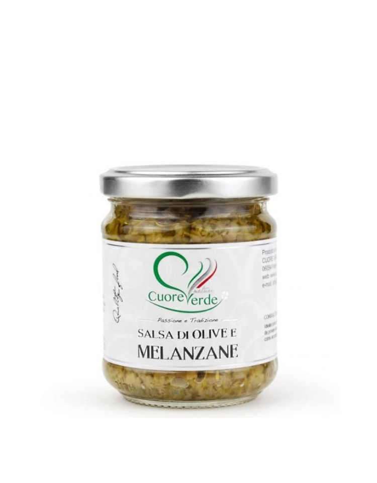 Salsa z oliwek oraz bakłażana Cuore Verde 130g