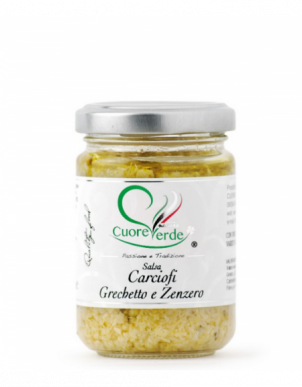 Salsa z karczocha, Grechetto i imbiru Cuore Verde 130g