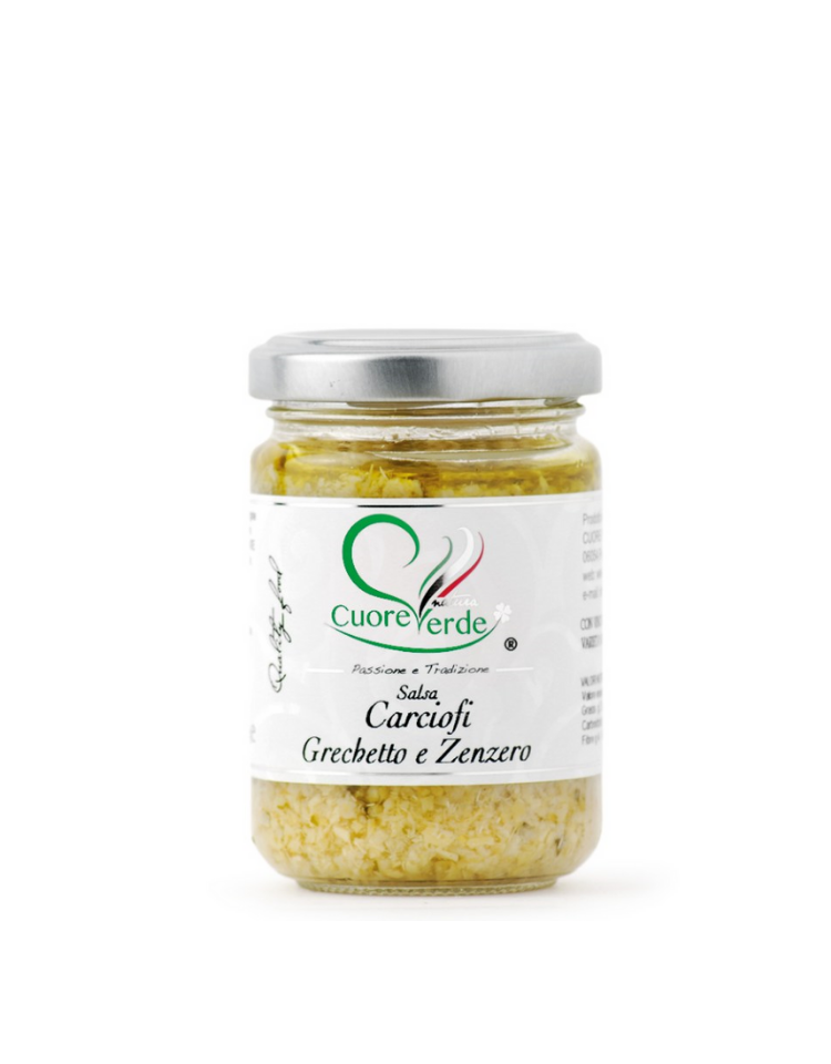 Salsa z karczocha, Grechetto i imbiru Cuore Verde 130g