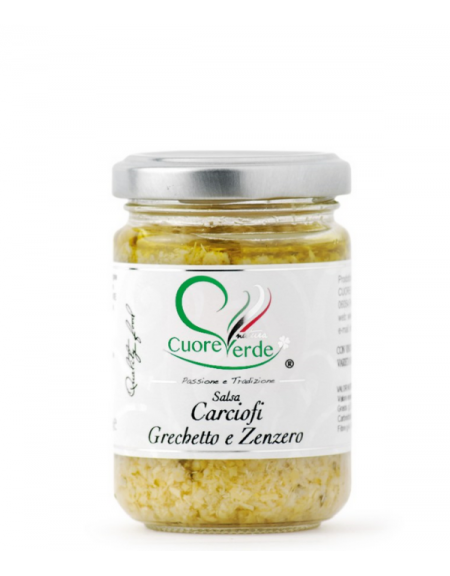 Salsa z karczocha, Grechetto i imbiru Cuore Verde 130g