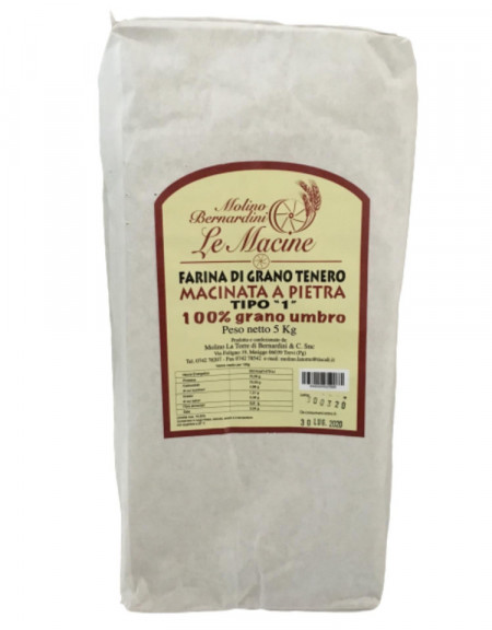 Farina di grano tenero tipo 1 grano umbro 5 KG