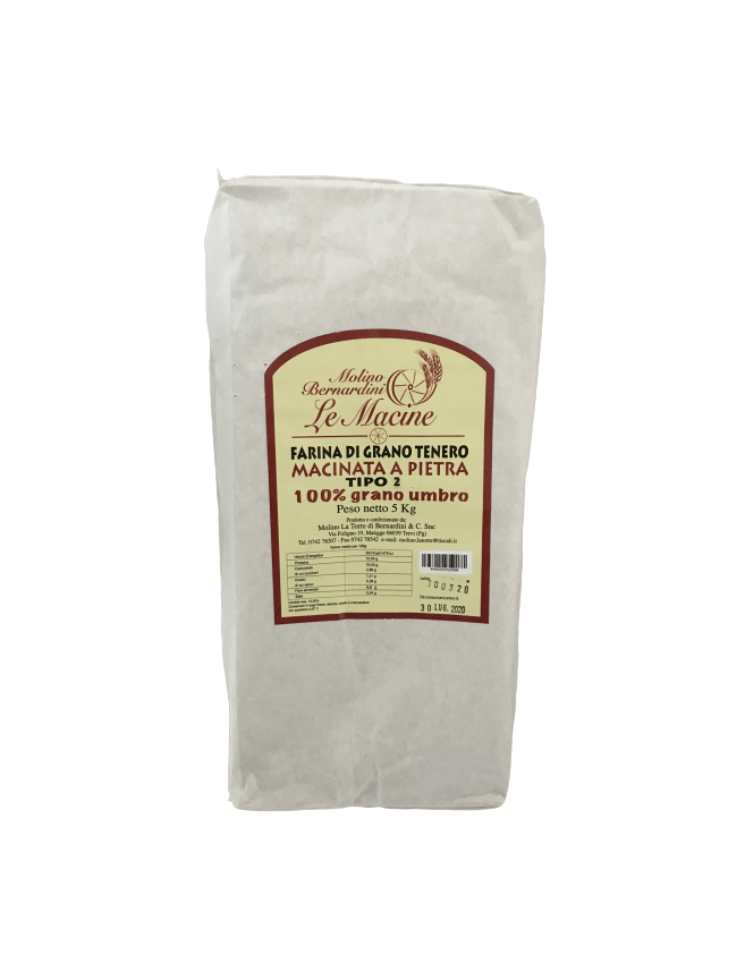 Farina di Grano tenero tipo 2 Grano umbro 5KG
