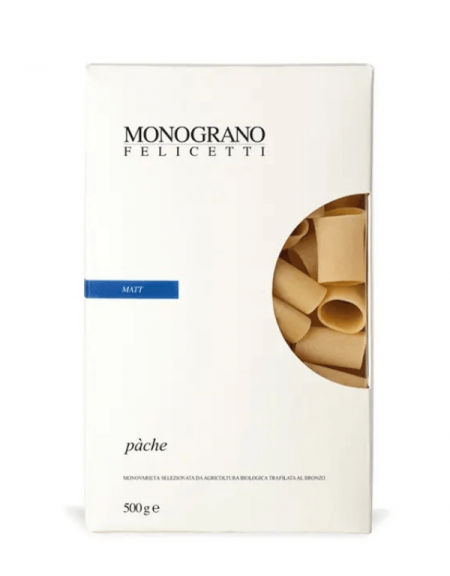 Paccheri Pàche Mat Bio trafilati al Bronzo Monograno Felicetti