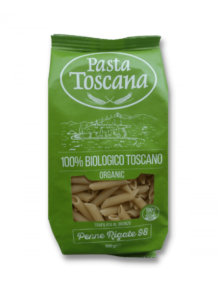 Penne Rigate Biologiche trafilate al bronzo Pasta Toscana