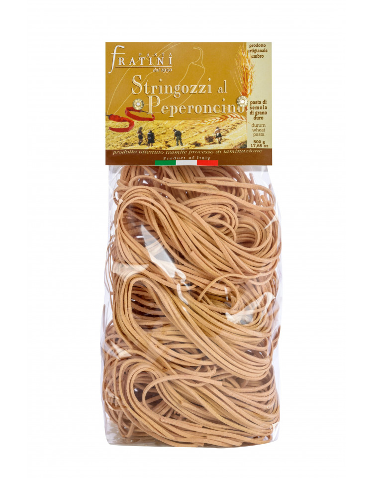 Makaron rzemieśliczy Stringozzi z peperoncino Fratini 500g
