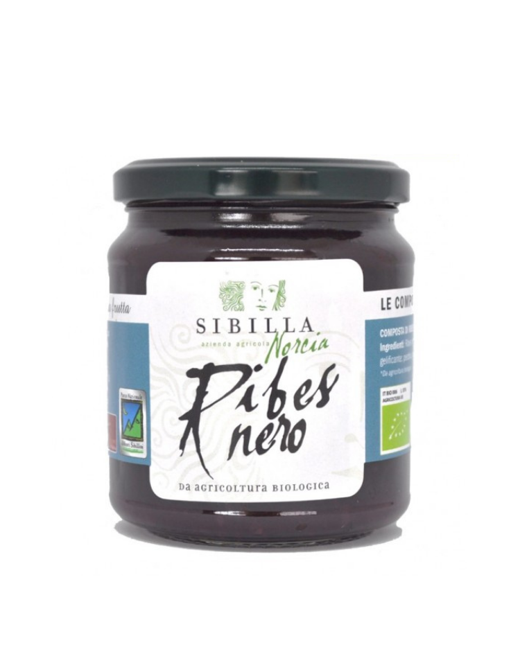 BIO konfitura z czarnych porzeczek z Norcii La Sibilla 210g