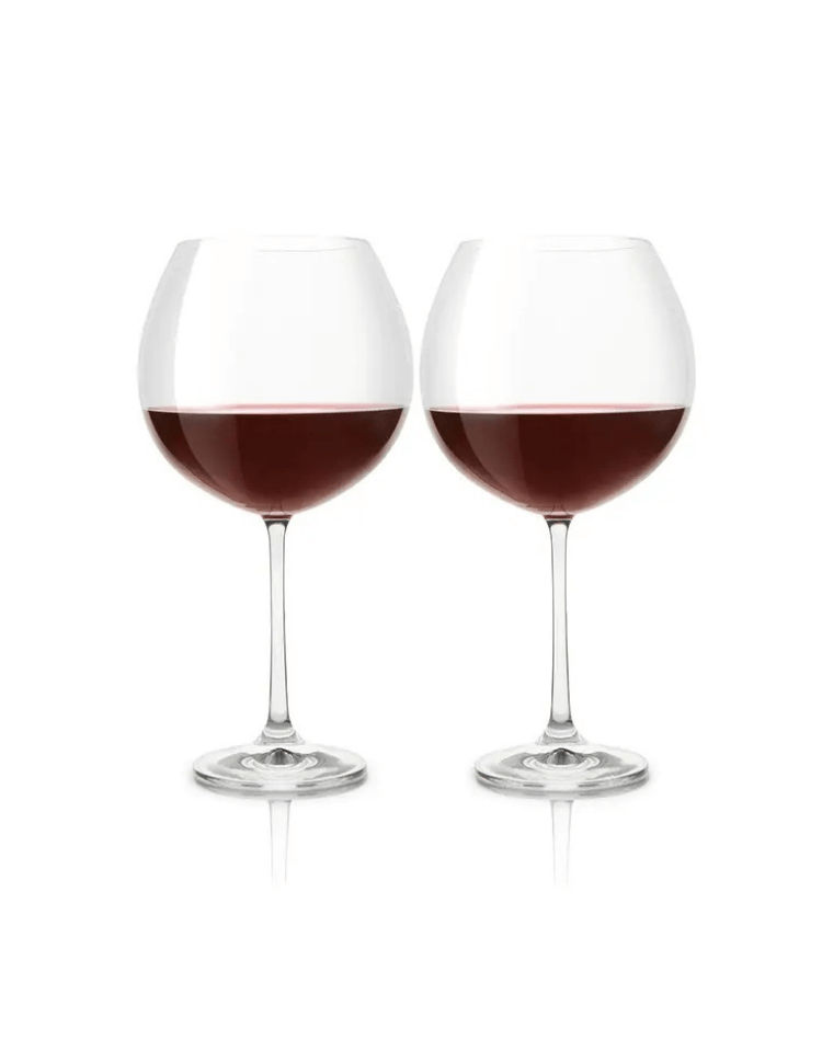 Set 2 Bicchieri Guinigi Home "Burgundy" in Cristallo di Boemia