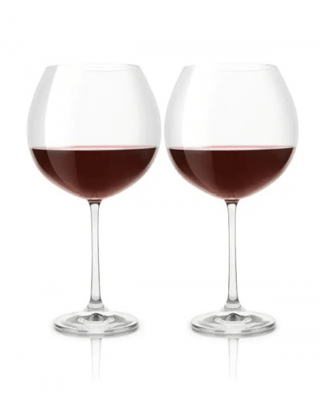 Set 2 Bicchieri Guinigi Home "Burgundy" in Cristallo di Boemia