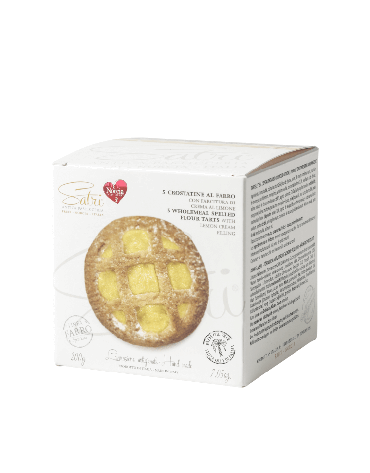 Crostatine al Farro con Crema al Limone in Astuccio 5pz
