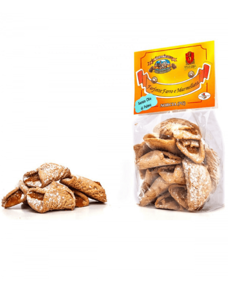 Ciastka rzemieślnicze Farfotte z konfiturą morelowo-wiśniową Vetusta Nursia 250g