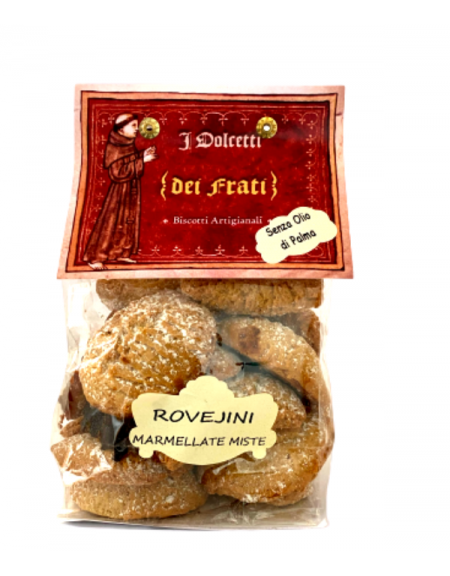 Ciastka rzemieślnicze z mąki Roveja e Marmellate miste I Dolcetti dei Frati 250g