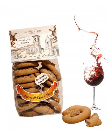 Ciastka rzemieślnicze Ciambelline z maki orkiszowej z winem Vetusta Nursia 250g