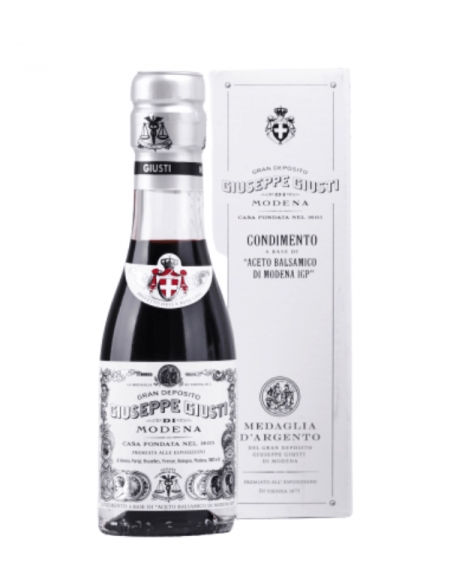 Przyprawa ocet balsamiczny z Modeny IGP Srebrny Giuseppe Giusti 100ml