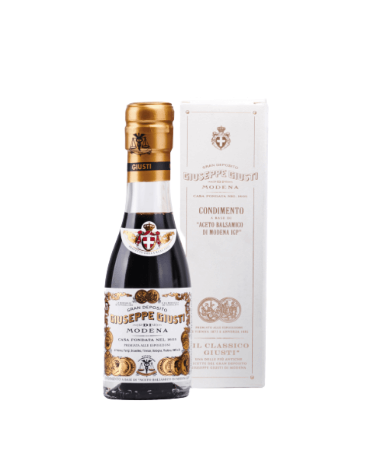 Condimento Aceto balsamico di Modena IGP "Il Classico" 2 Medaglie Oro bottiglia Champagnotta ed Astuccio