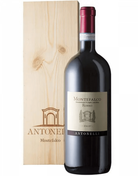 Magnum Montefalco Rosso DOC Biologico Antonelli in cassetta di legno