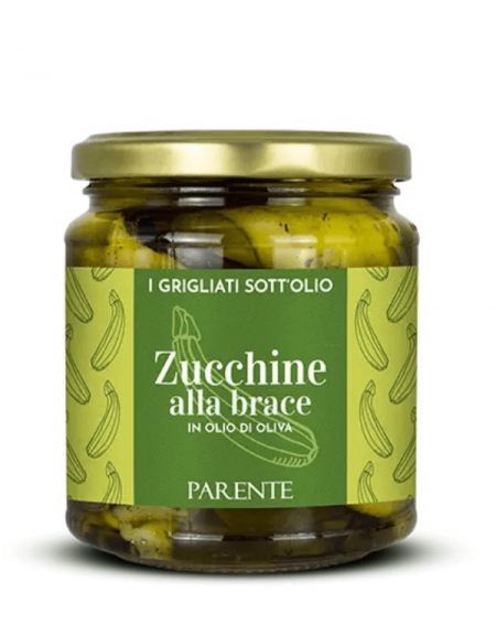 Zucchine alla brace in olio di oliva