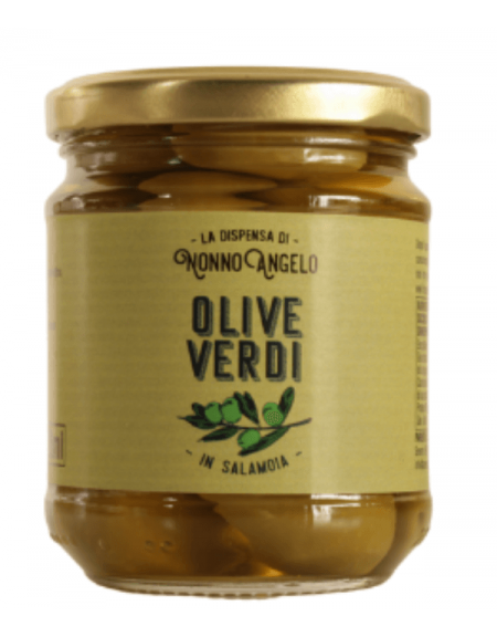 Zielone oliwki w solance Nonno Angelo 190g